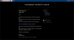 Desktop Screenshot of facebooksecretsagain.blogspot.com