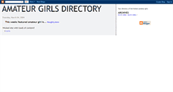 Desktop Screenshot of amateurgirls.blogspot.com