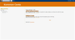 Desktop Screenshot of kommon-cents.blogspot.com
