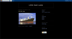 Desktop Screenshot of lirikdanlagu.blogspot.com