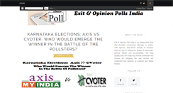 Desktop Screenshot of exitopinionpollsindia.blogspot.com