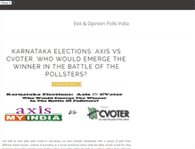 Tablet Screenshot of exitopinionpollsindia.blogspot.com