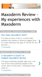 Mobile Screenshot of maxoderm-review.blogspot.com