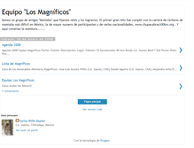 Tablet Screenshot of equipomagnificos.blogspot.com