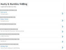 Tablet Screenshot of mushyandmumbles.blogspot.com