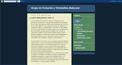 Desktop Screenshot of evolucionysistematica.blogspot.com