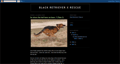 Desktop Screenshot of blackretrieverxrescue.blogspot.com