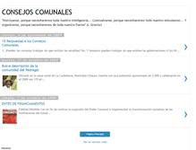 Tablet Screenshot of consejoscomunalesucv.blogspot.com