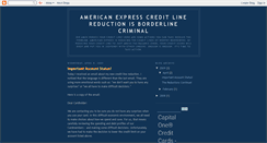 Desktop Screenshot of amexcreditreduction.blogspot.com