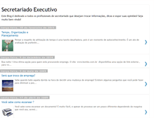 Tablet Screenshot of profissaodesecretariaexecutiva.blogspot.com