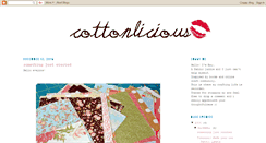 Desktop Screenshot of cottonlicious.blogspot.com