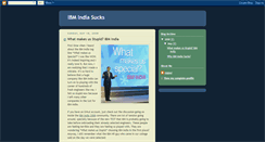 Desktop Screenshot of ibmindiasucks.blogspot.com