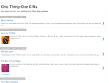 Tablet Screenshot of chicthirtyonegifts.blogspot.com