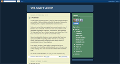 Desktop Screenshot of onemayorsopinion.blogspot.com