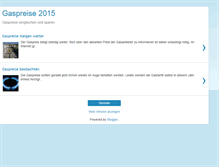 Tablet Screenshot of gaspreise-2013.blogspot.com