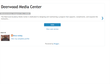 Tablet Screenshot of deerwoodmediacenter.blogspot.com