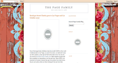 Desktop Screenshot of pagefamilyblogspot.blogspot.com