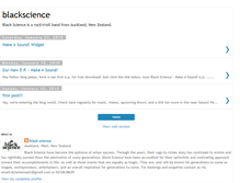 Tablet Screenshot of blacksciencenz.blogspot.com