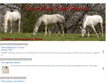 Tablet Screenshot of foxhollowsporthorses.blogspot.com