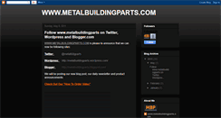 Desktop Screenshot of metalbuildingparts.blogspot.com