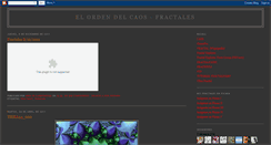 Desktop Screenshot of el-orden-del-caos-fractales.blogspot.com