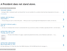 Tablet Screenshot of a-president-does-not-stand-alone.blogspot.com