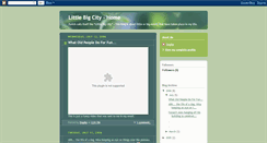 Desktop Screenshot of littlebigcity.blogspot.com