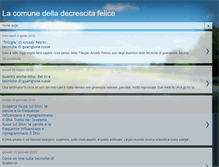 Tablet Screenshot of lacomunedelladecrescitafelice.blogspot.com