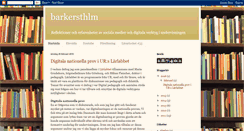 Desktop Screenshot of barkersthlm.blogspot.com