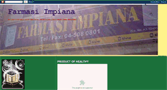 Desktop Screenshot of farmasiimpiana.blogspot.com