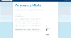 Desktop Screenshot of personalizemedia.blogspot.com