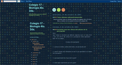 Desktop Screenshot of colegio17biologia42.blogspot.com