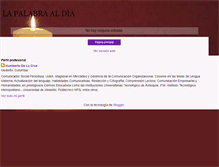 Tablet Screenshot of lapalabraaldia.blogspot.com