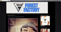 Desktop Screenshot of forestfactory.blogspot.com