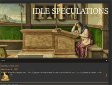 Tablet Screenshot of idlespeculations-terryprest.blogspot.com