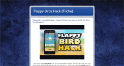 Desktop Screenshot of flappybirdhacktriche.blogspot.com