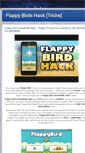 Mobile Screenshot of flappybirdhacktriche.blogspot.com