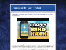 Tablet Screenshot of flappybirdhacktriche.blogspot.com