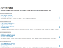 Tablet Screenshot of mavennotes.blogspot.com