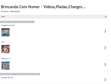 Tablet Screenshot of brincandocomhumor.blogspot.com