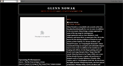 Desktop Screenshot of glennnowak.blogspot.com