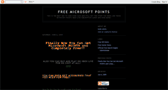 Desktop Screenshot of microsoft-points.blogspot.com