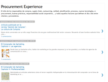 Tablet Screenshot of procurement-experience.blogspot.com