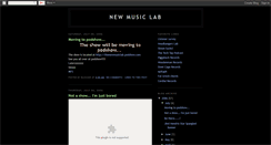 Desktop Screenshot of newmusiclab.blogspot.com