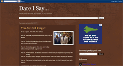 Desktop Screenshot of dareisayspeaks.blogspot.com