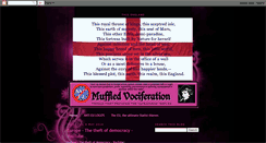 Desktop Screenshot of muffledvociferation.blogspot.com