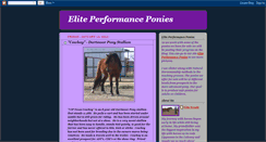 Desktop Screenshot of eliteperformanceponies.blogspot.com