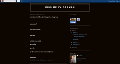 Desktop Screenshot of kissmeiamgerman.blogspot.com