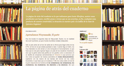 Desktop Screenshot of lapaginadeatrasdelcuaderno.blogspot.com