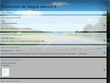 Tablet Screenshot of prevensionderiesgosseccion6.blogspot.com
